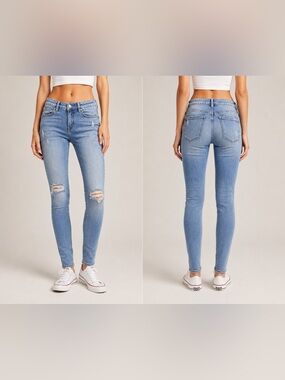MANGO Women's Ripped Skinny Jeans SZ-2